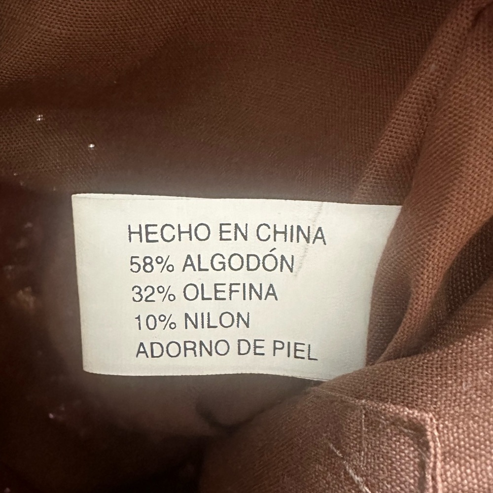 Brown Crossbody Bag with Patchwork Design - image 8